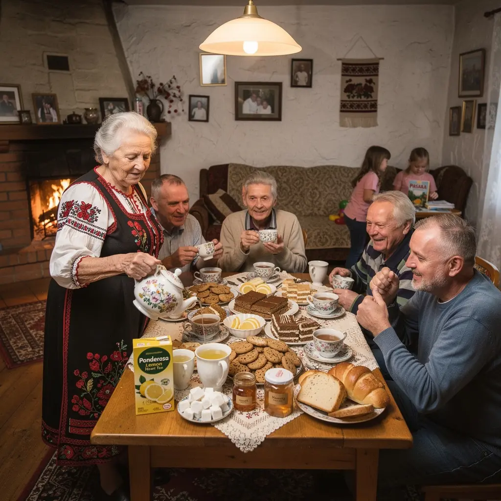 Ponderosa citrinos arbatos lapai, paruošti džiovinimui, išdėstyti ant lentos.