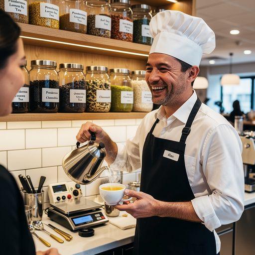 Didelis Ponderosa citrinos arbatos puodelis su šviežiais priedais.